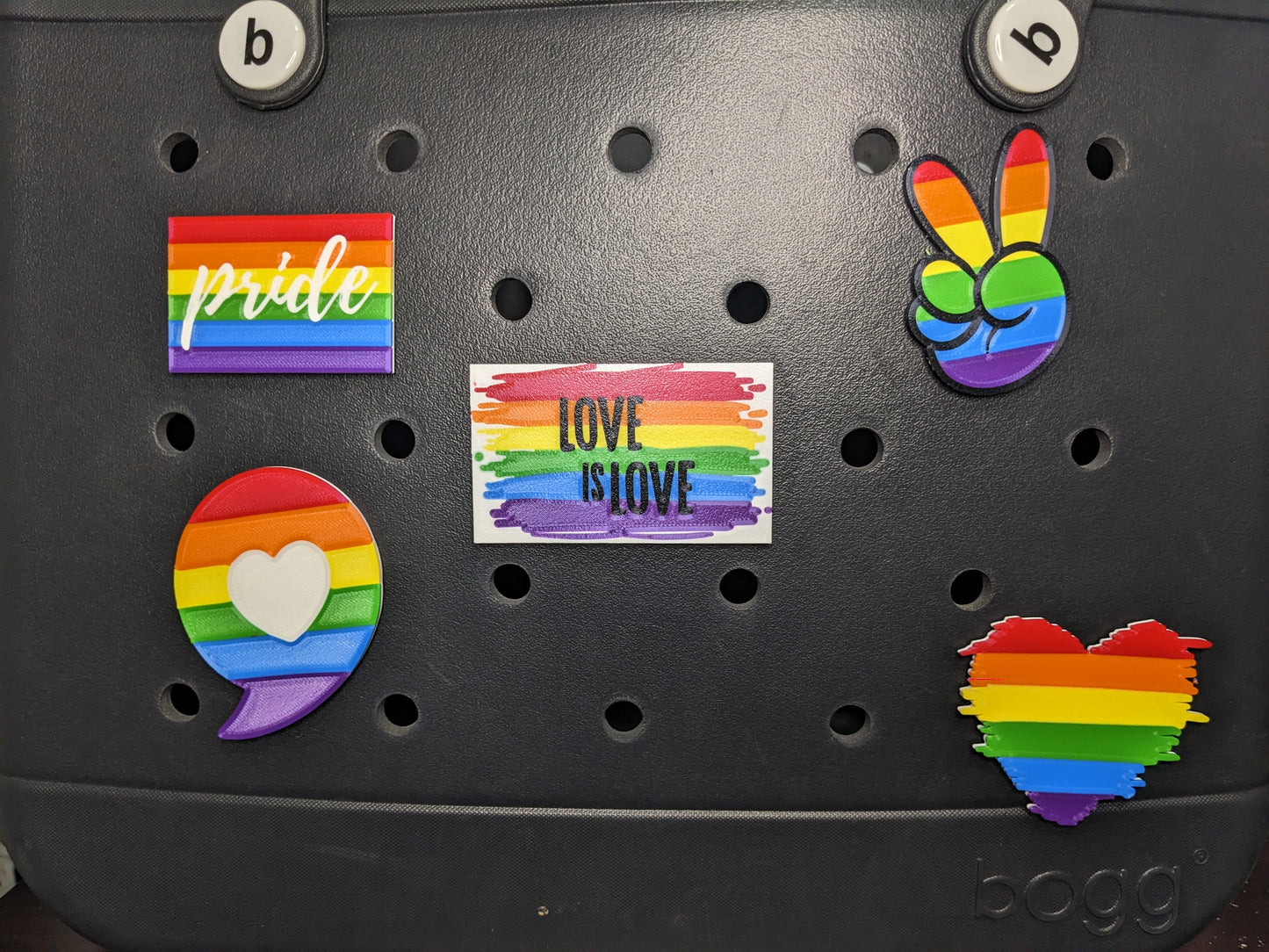 Pride Bogg bag charms