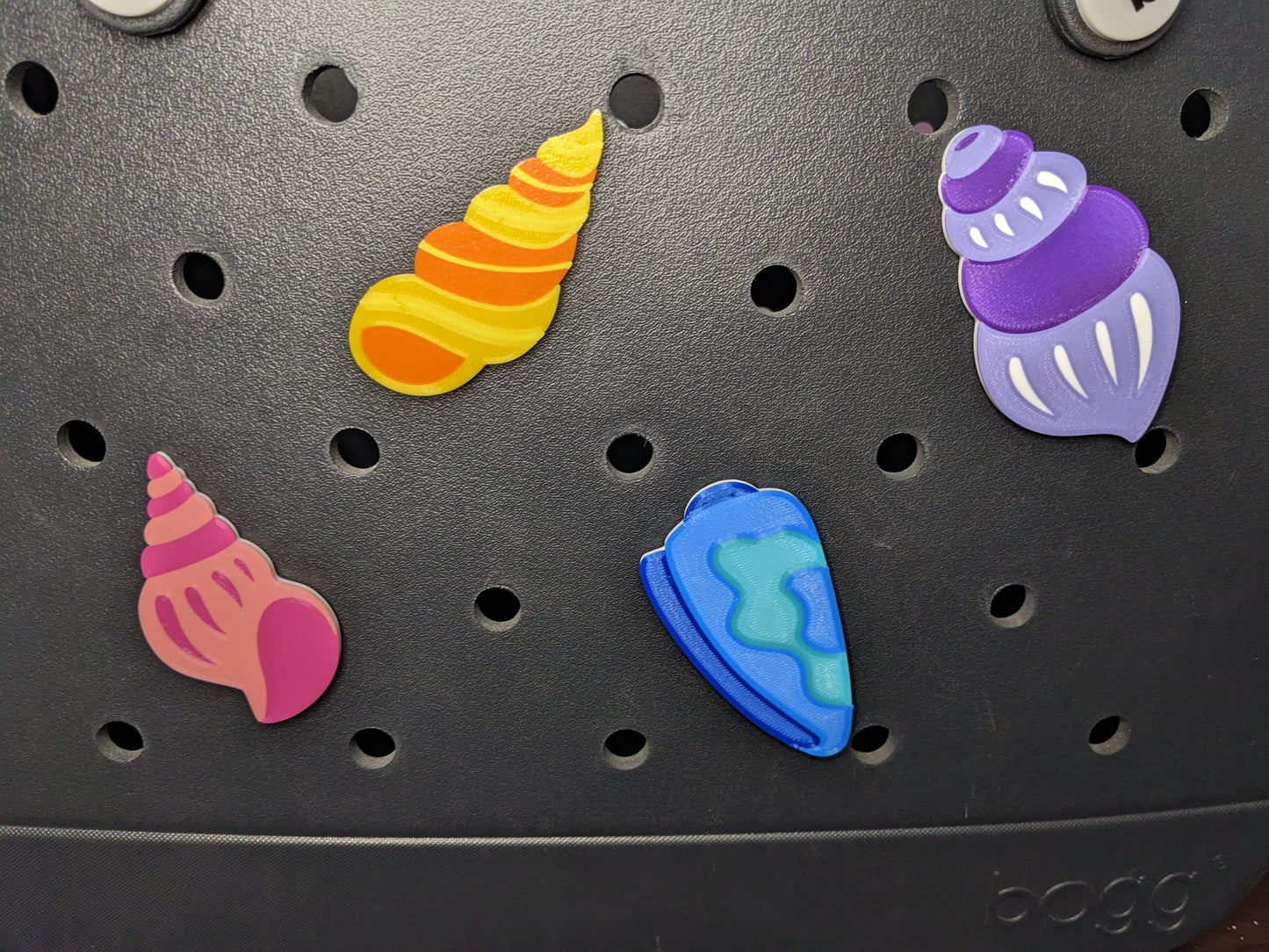 Summer Shell Bogg charms