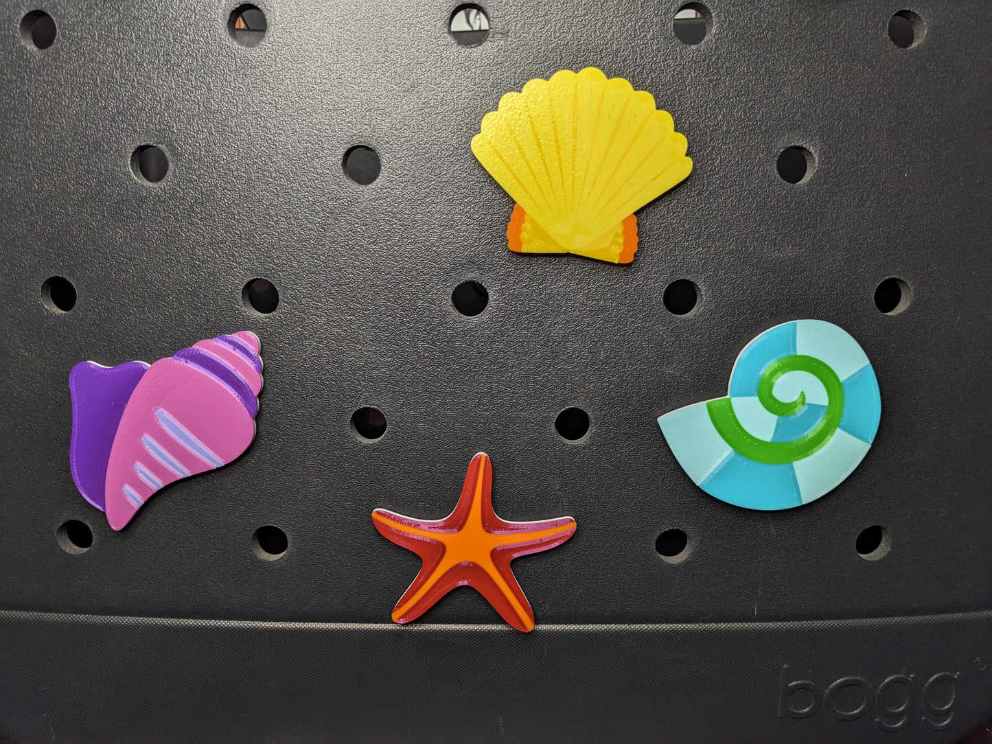 Summer Shell Bogg charms