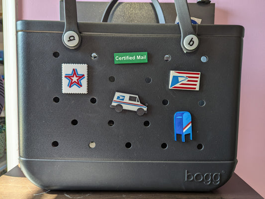 Postal Bogg bag charms