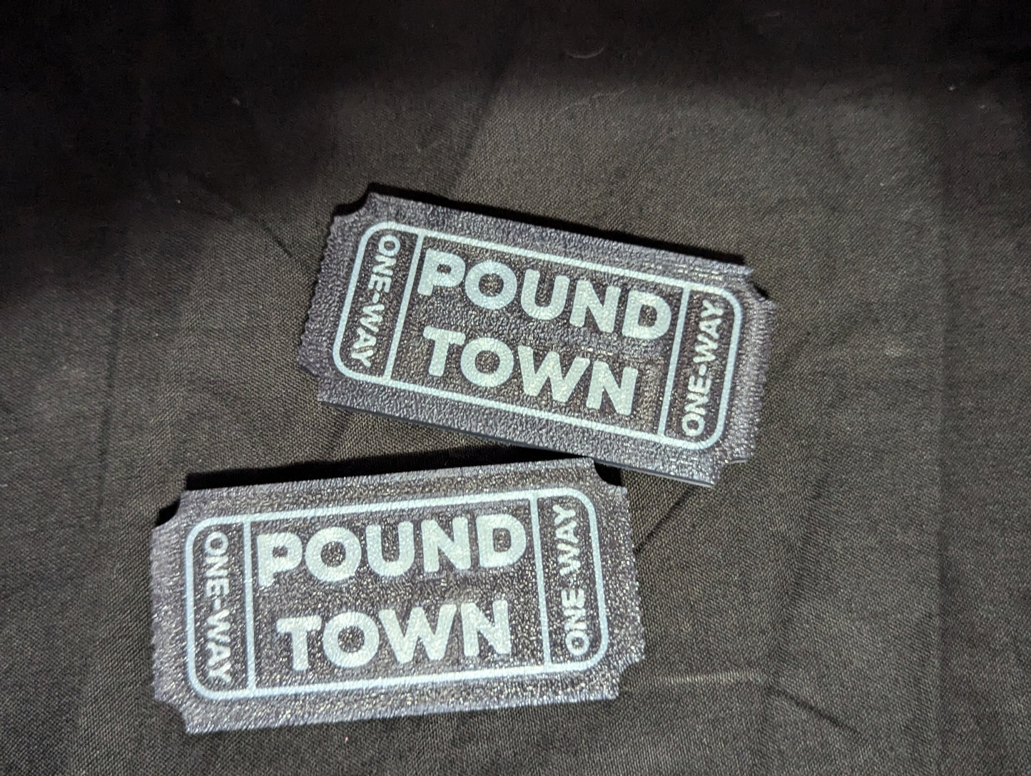 3D printed Customizable ticket to pound town!