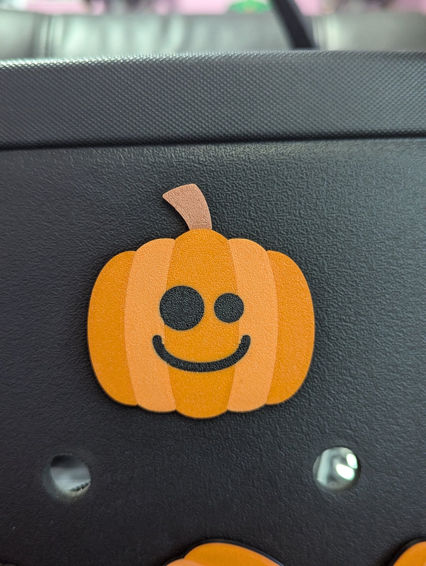 Jack-O'-Lantern themed Bogg Bag Charms