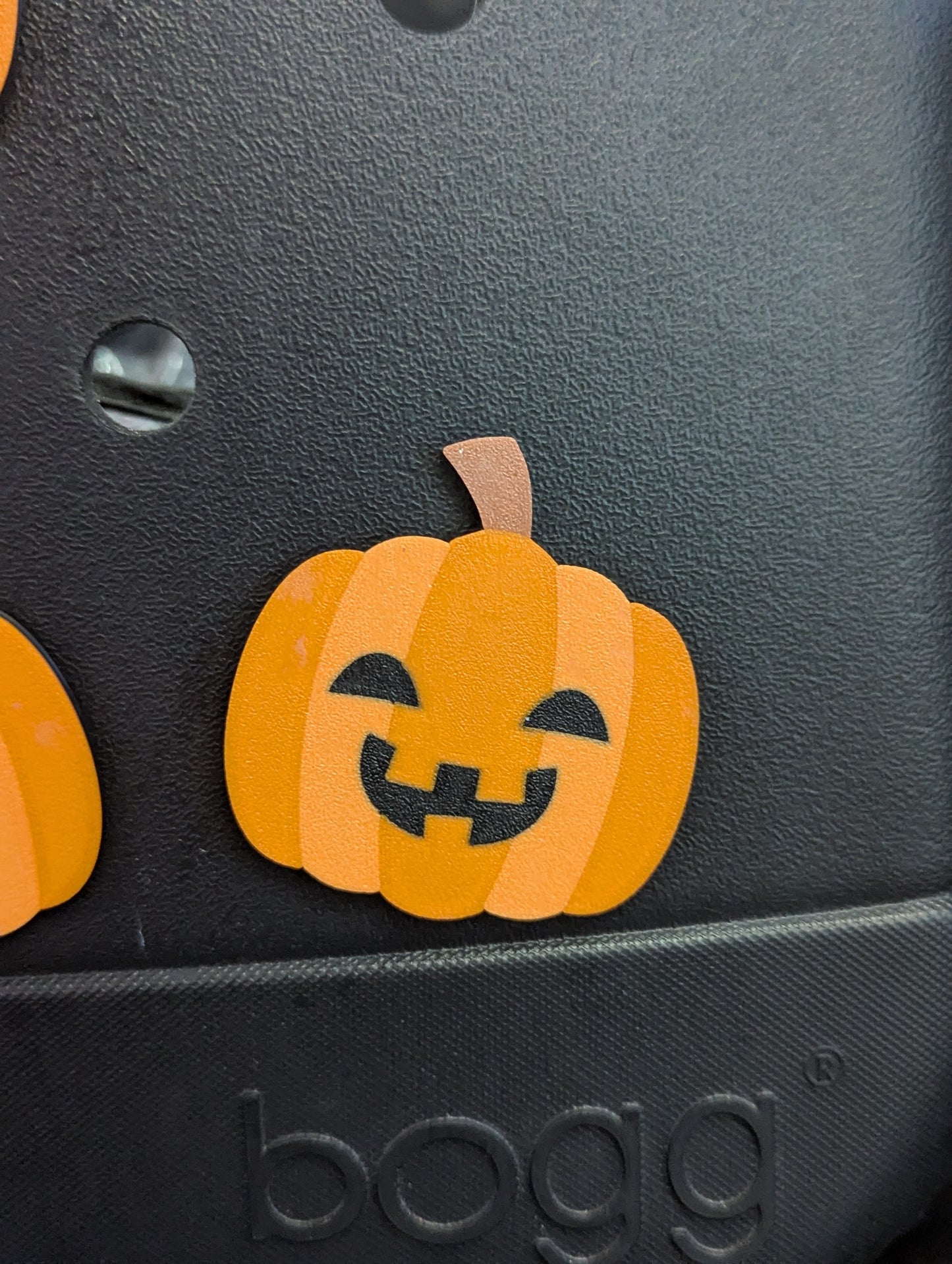 Jack-O'-Lantern themed Bogg Bag Charms