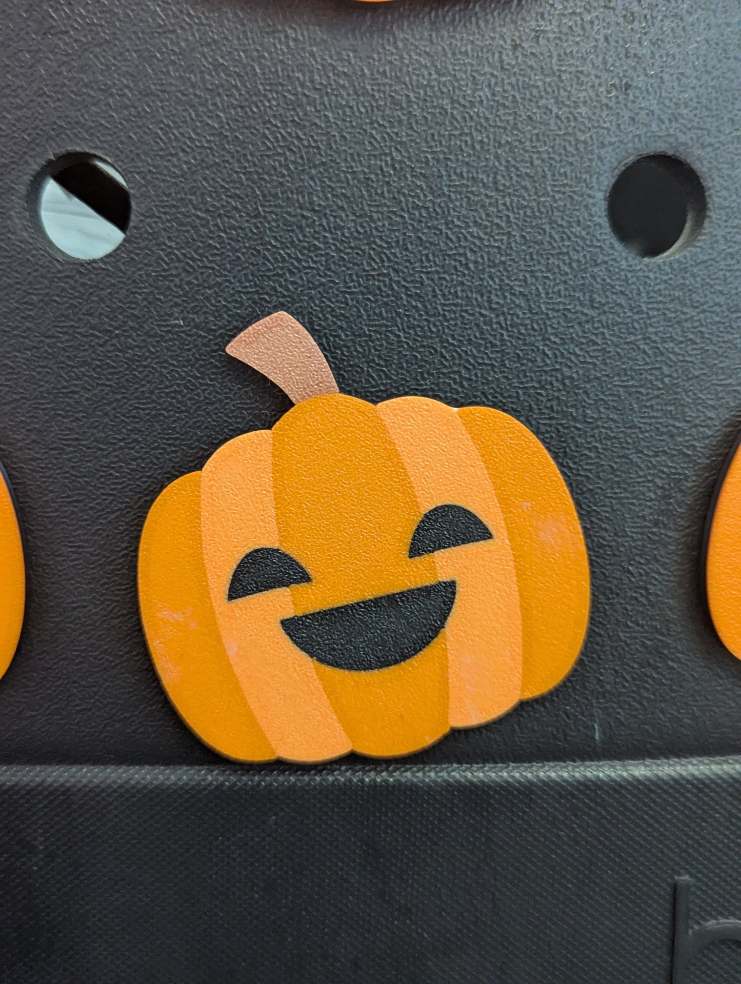 Jack-O'-Lantern themed Bogg Bag Charms