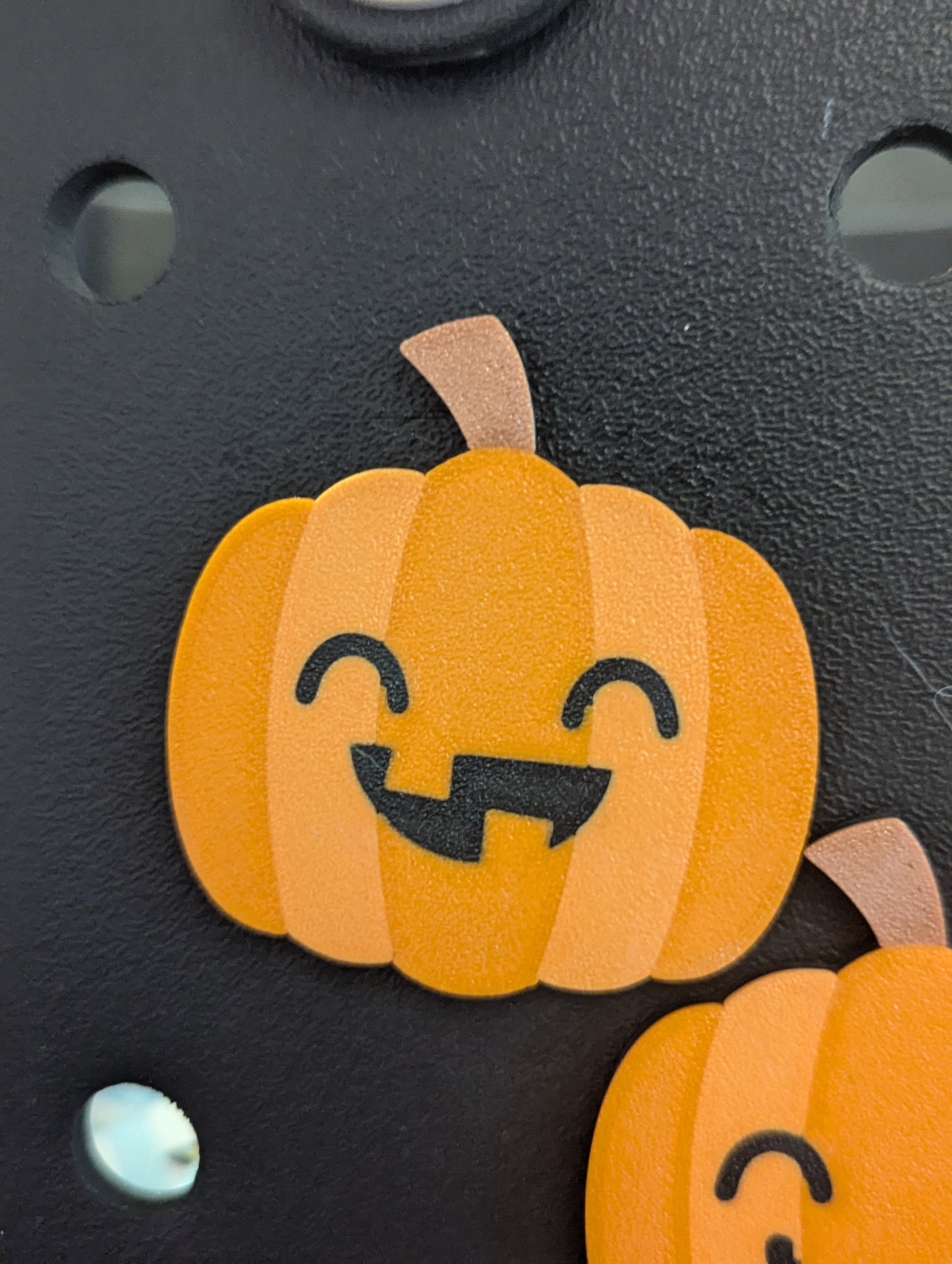 Jack-O'-Lantern themed Bogg Bag Charms