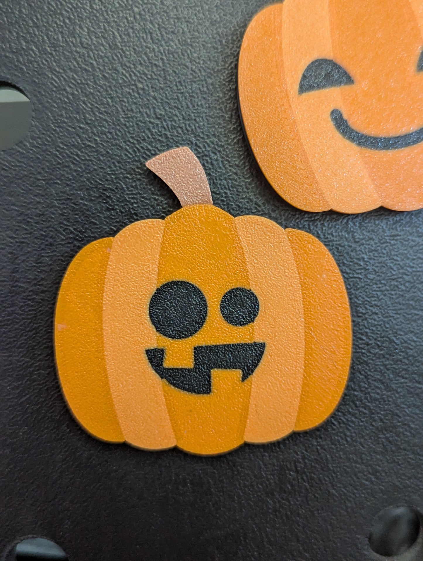 Jack-O'-Lantern themed Bogg Bag Charms