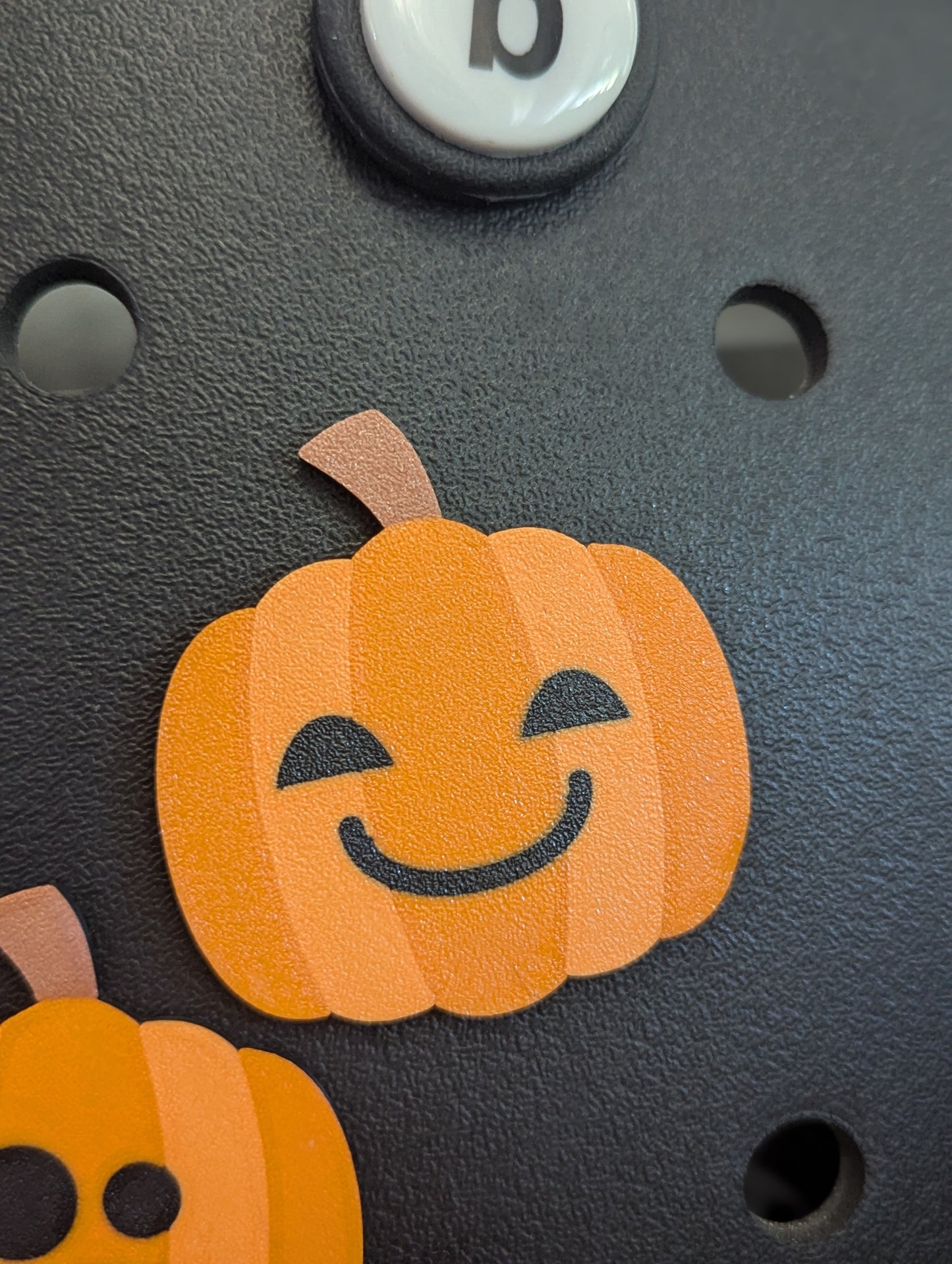 Jack-O'-Lantern themed Bogg Bag Charms