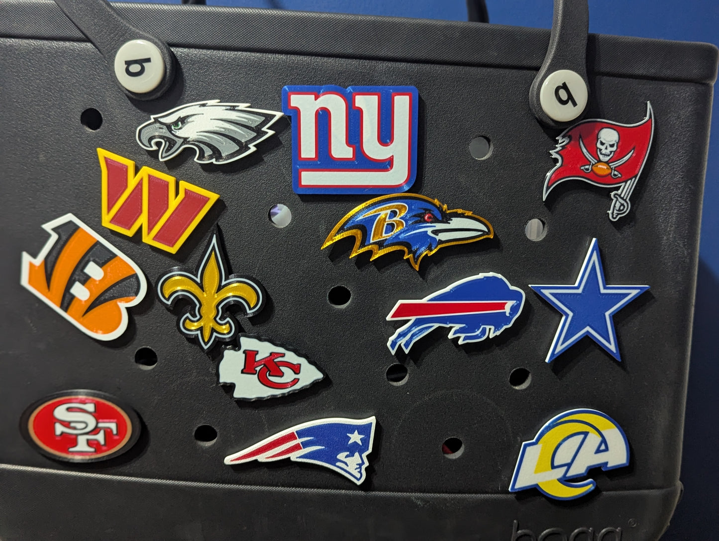 Football Bogg bag charms