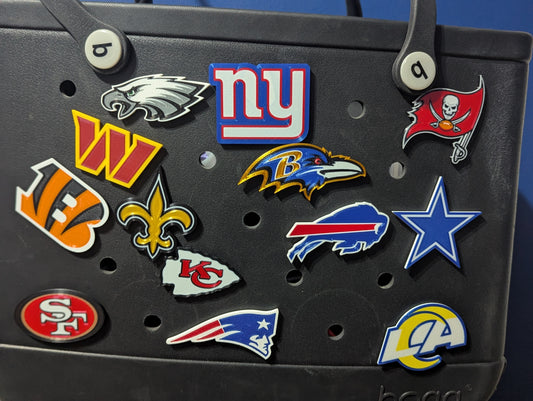 Football Bogg bag charms