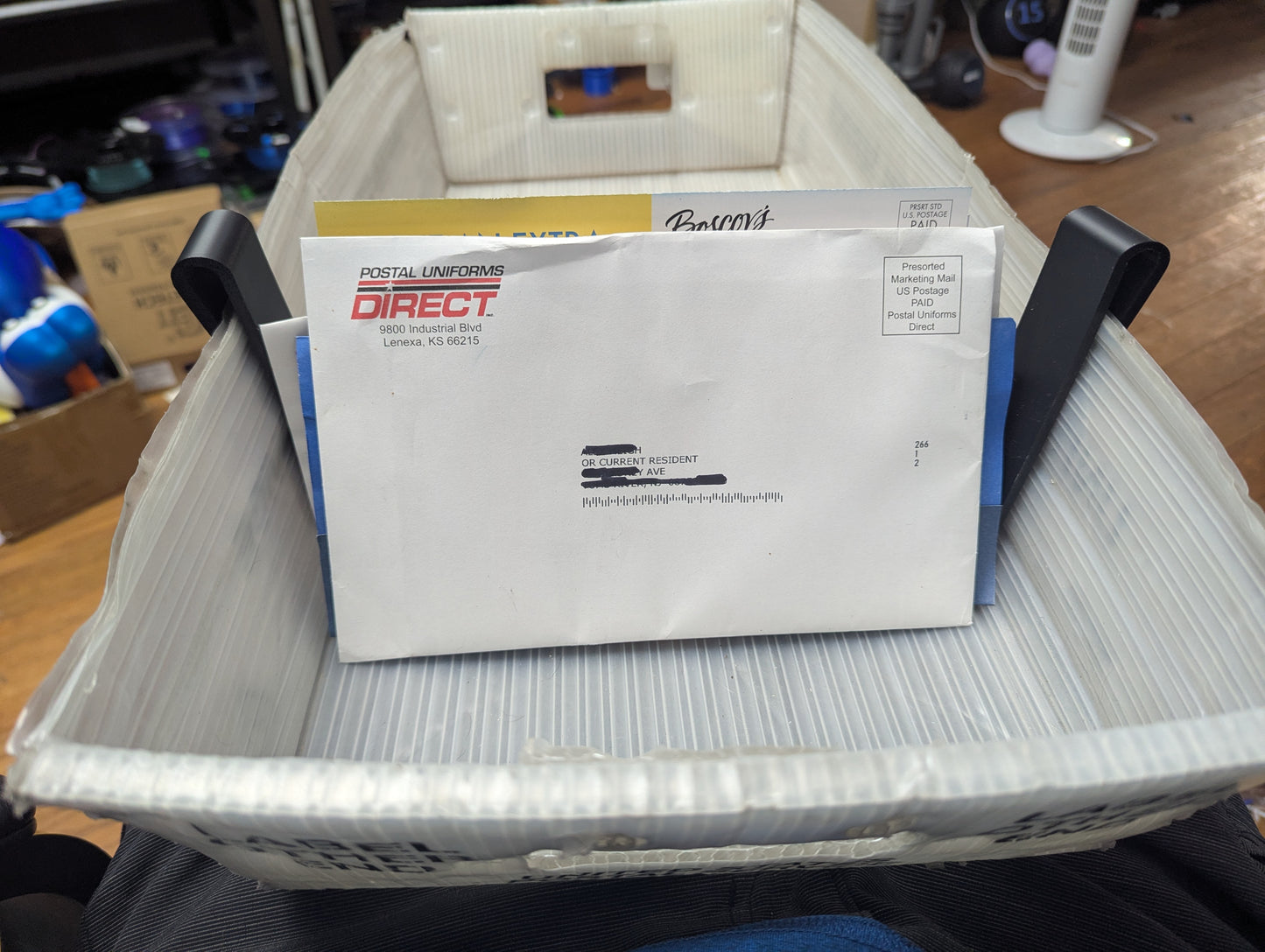 USPS tray letter holder - stop your DPS from sliding around - for Letter carriers, city and rural, Cca Rca Ptf
