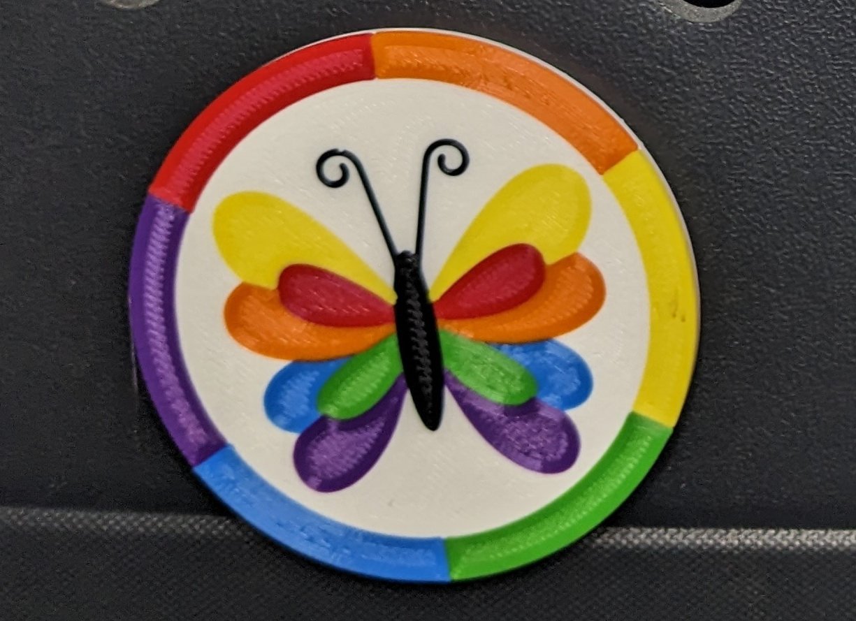 Rainbow themed Bogg bag charms