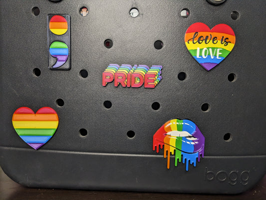 Pride Bogg bag charms