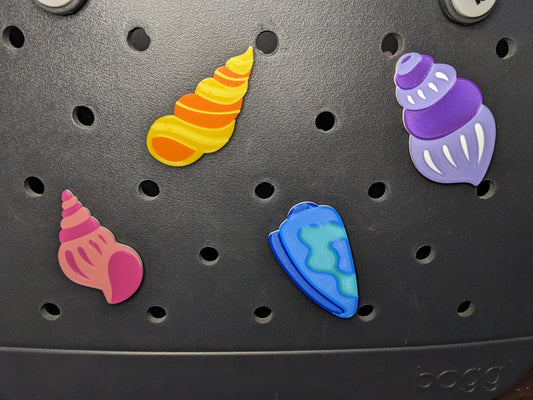 Summer Shell Bogg charms